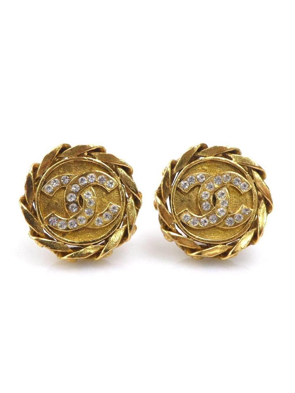 Chanel Cc Logo Clip-On Earrings Gold- #246721C61B